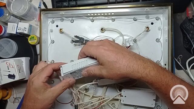 Потолочный светильник. Проверка блоков (беспроводной переключатель, трансформаторы, LED драйвер) смотреть онлайн