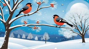 Песня «Снегири» для детского сада и начальной школы. Детская зимняя песенка про снегирей.