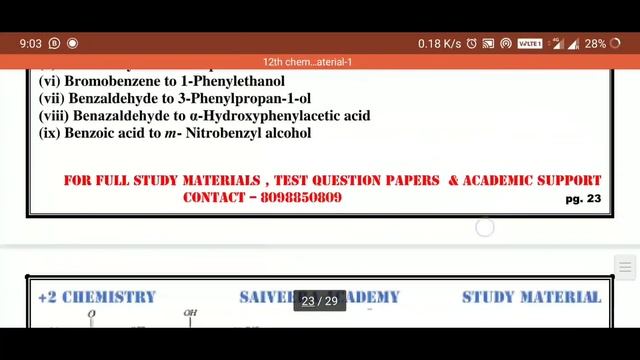 +2 Vol 2 Chemistry Unit 12 carbonyl compounds study material |Saiveera Academy смотреть онлайн