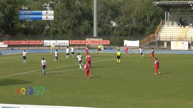 AGROPOLI-ISERNIA SEMIFINALE NAZIONALE ECCELLENZA 2-0 1 TEMPO смотреть онлайн