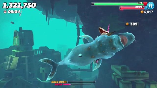 NEW NEON BUZZ SKIN!!! (HUNGRY SHARK WORLD) смотреть онлайн