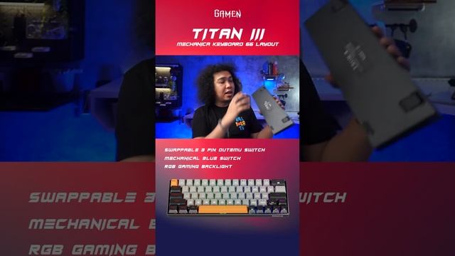 Mechanical Gaming Keyboard Ganteng - Gamen Titan III смотреть онлайн