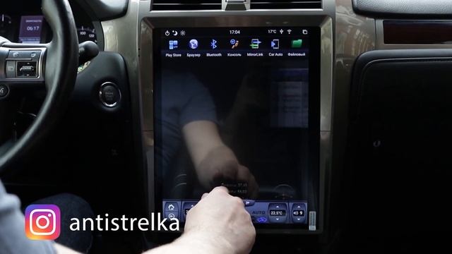 Магнитола в стиле Tesla для Lexus GX460 (с круговым обзором). Обзор + этапы установки смотреть онлайн