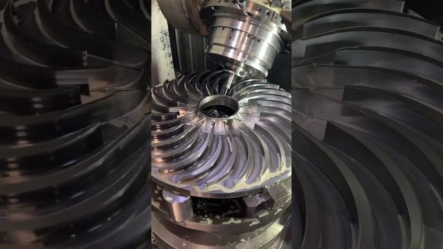 аппарат обратный направляющий центробежного нагнетателя #machine #fabric #automobile #milling #cnc смотреть онлайн