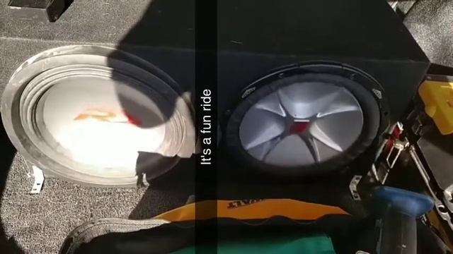 12 inch subs flexing. Alpine Type R with a 1200 watt amp and Kicker CVR with 600 watt amp смотреть онлайн