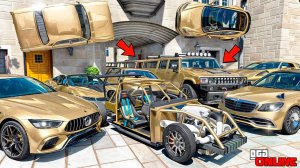 УГНАЛ КУЧУ ЗОЛОТЫХ ЧИТ ТАЧЕК И ОГРОМНЫЙ МОНСТР ТРАК У МАЖОРА ЗА 180 СЕК! БИТВА ВОРОВ В ГТА 5 ОНЛАЙН