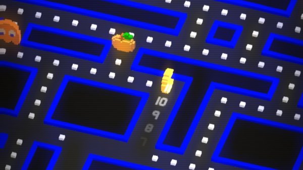 глич поглащает pacmana