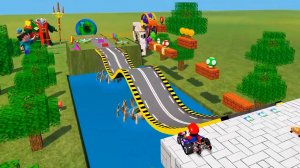 Тачки проходят препятствия - Мультики про машинки для всех