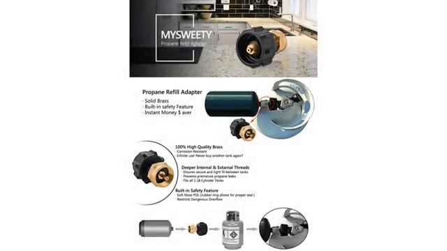 Must See Review 2017! DozyAnt Safest QCC1 Regulator Valve Propane Refill Adapter for Steel Propan.. смотреть онлайн