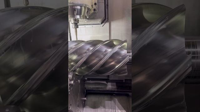 Винтовая пара компрессора screw compressor #cnc #manufacturing #metal #cncmachine #lasercutting смотреть онлайн