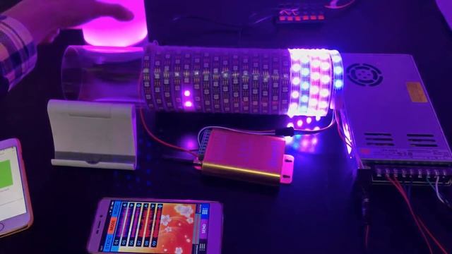 How To Connect Dream Color Music WiFi Controller To Control 1,000Ft+ WS2812B LED Strip Lights Scree смотреть онлайн