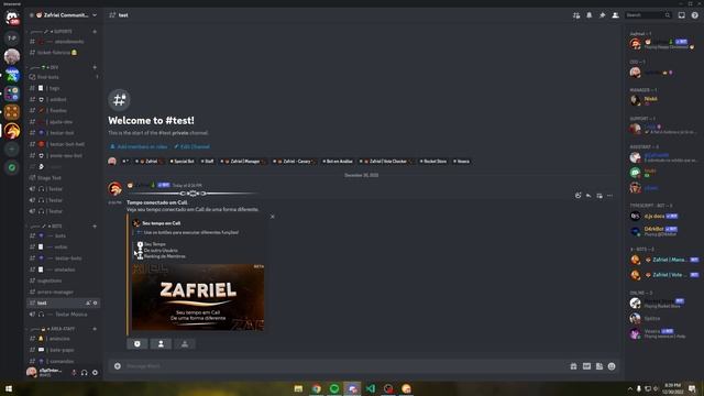 O melhor Bot para contar Tempo em Call para Discord - Zafriel смотреть онлайн