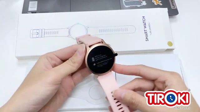 Смарт часы женские Tiroki LW 92 пульсометр, менструальный цикл, 100 спортивных режима смотреть онлайн