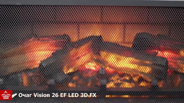 Vision 26 EF LED 3D FX Обзор пламени смотреть онлайн