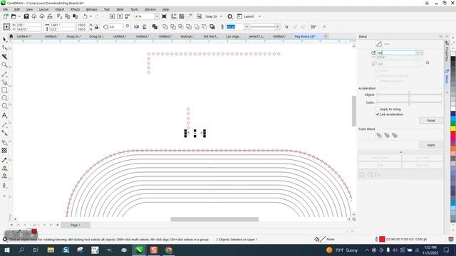 Corel Draw Tips & Tricks Space Holes around a Peg Board and space them out смотреть онлайн