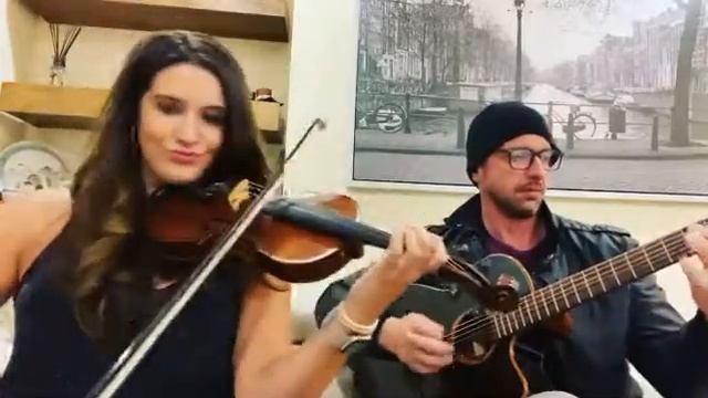 Kashmir - Led Zeppelin violin & guitar cover смотреть онлайн