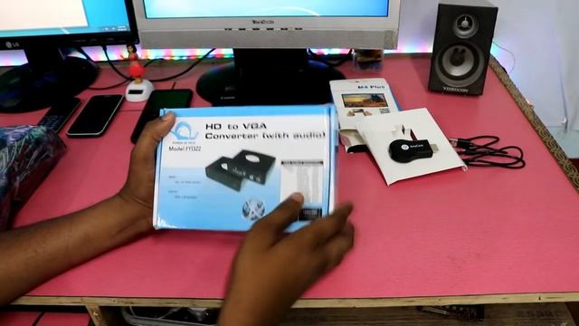 Anycast | HD to VGA Converter | Pixel LED With 5v power supply Unboxing смотреть онлайн