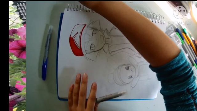 Quien sera ese pokemon, dibujando a pikachu y Ash смотреть онлайн