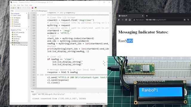 MADE EASY: Send URL Messages to your LCD w/Raspberry Pi Pico W смотреть онлайн
