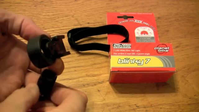 Planet Bike blinky 7 LED bicycle rear light - running armband included too смотреть онлайн