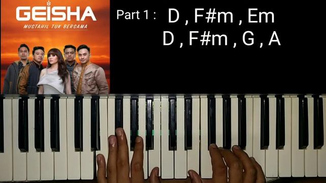 TUTORIAL PIANO / KEYBOARD - GEISHA , Mustahil tuk ber sama Part 1 смотреть онлайн