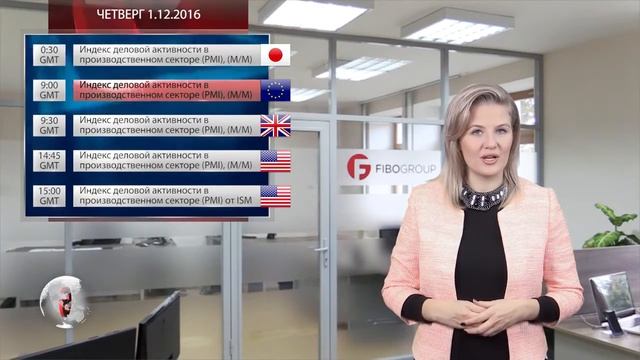 Прогноз Форекс 28 ноября - 3 декабря 2016 г от FIBO Group смотреть онлайн