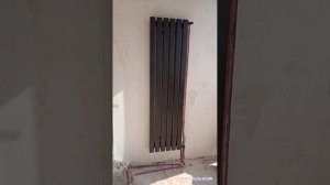 монтаж вертикальных радиаторов