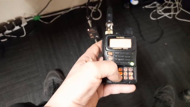 yaesu VX-6 airband on yagi antenna смотреть онлайн