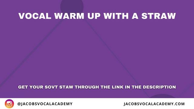 Straw Vocal Warm Up Exercise #8 - Bounce To Octave And Decend On "EE" OR Use The Straw смотреть онлайн