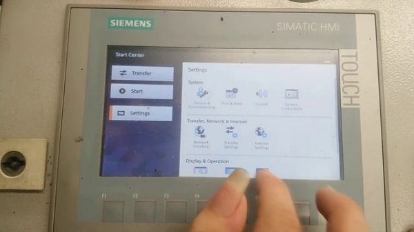 How to calibration Siemens SIMATIC HMI