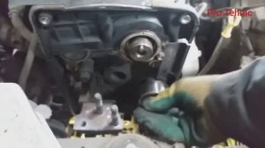 Кия Рио, замена ремня грм своими руками....mp4