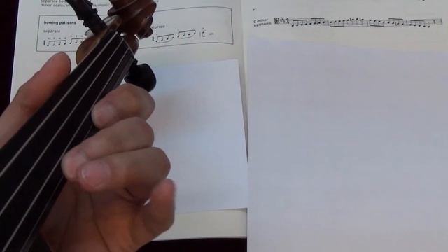ABRSM Viola Grade 4 scales and arpeggios - C minor harmonic scale смотреть онлайн