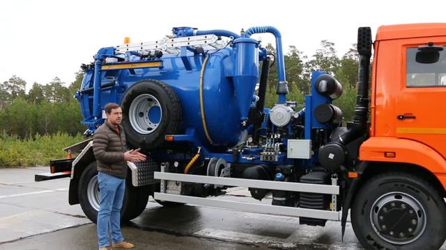 Новый вакуумный илосос МВС-5+1 КАМАЗ-43253 НПО 