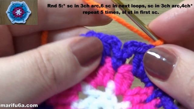 crochet colorful blanket afghan pattern by marifu6a смотреть онлайн