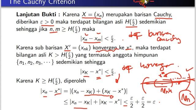 Analisis Real I : Kriteria Cauchy