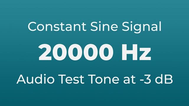 20000 Hz Sound Audio Test Tone | 20000 Hertz Sine Signal | 20 kHz смотреть онлайн