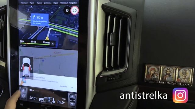 Магнитола Tesla на Toyota Land Cruiser 200 (2015+) смотреть онлайн