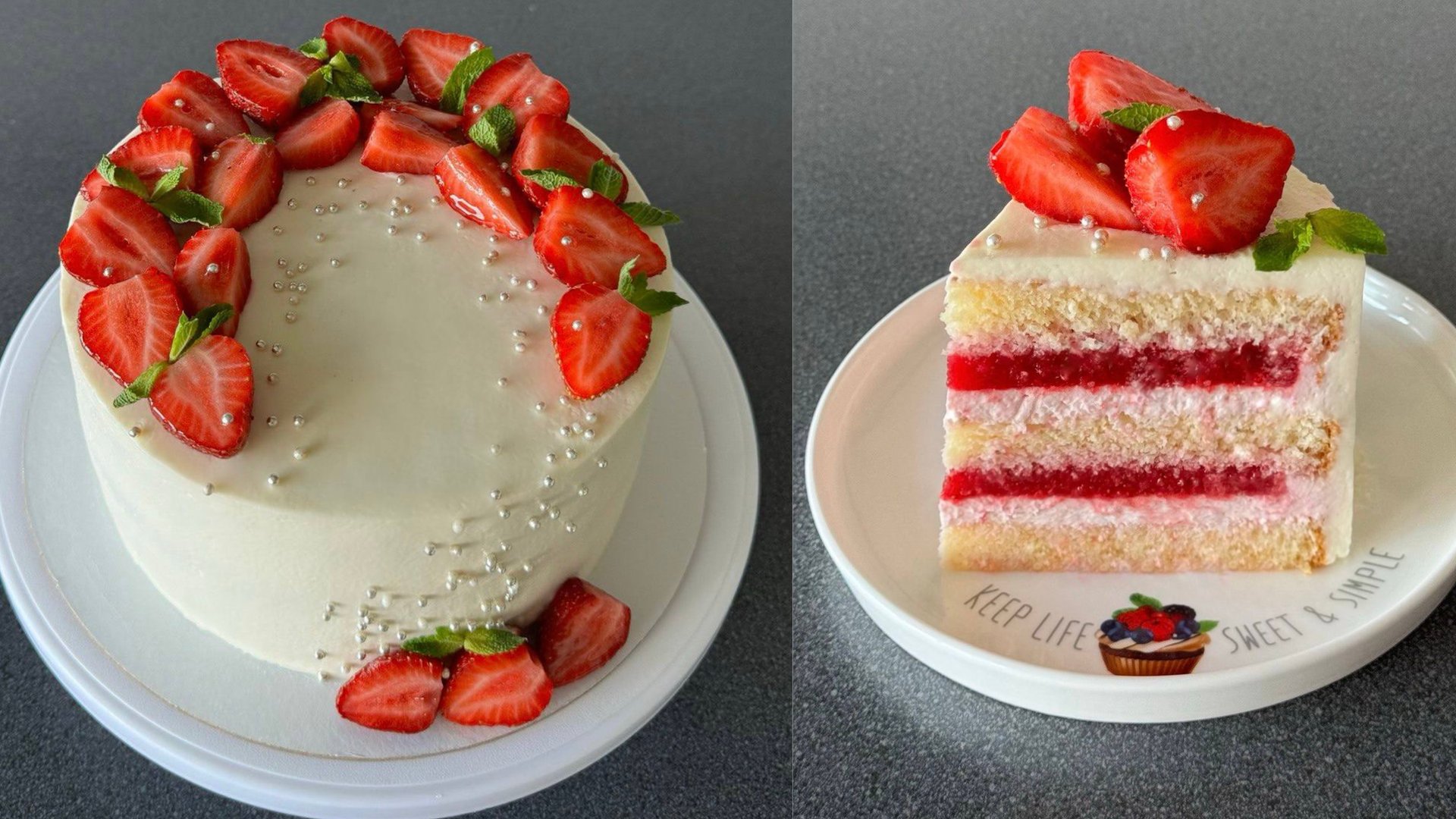 Торт КЛУБНИЧНЫЙ ПЛОМБИР - идеальное сочетание для лета! смотреть онлайн