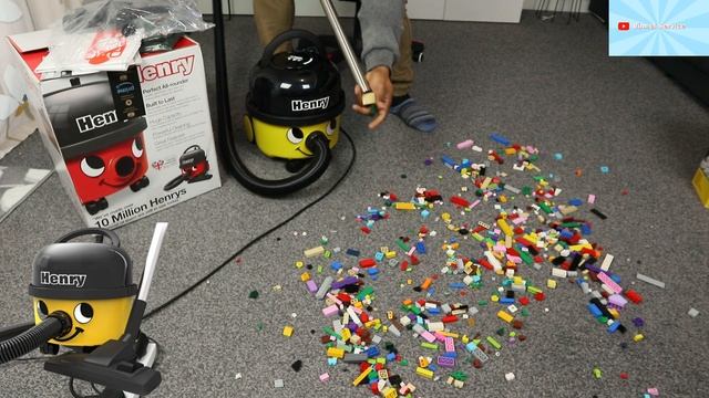 Henry HVR160 (Yellow) Vacuum Cleaner Vacuuming Lego Building Bricks Full Demonstration смотреть онлайн