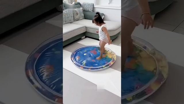 Water Play Mat For Infants, Toddlers | Inflatable Tummy Time Mat – 65x48x8 Cm (random Color) смотреть онлайн