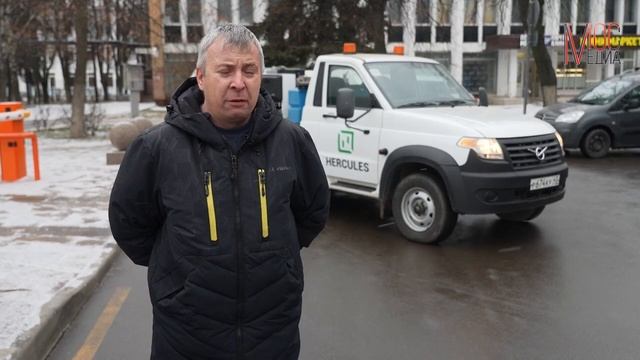 Предсерийные испытания вакуумно подметальной машины «Геркулес 6530» в Москве. Ноябрь 2023г.