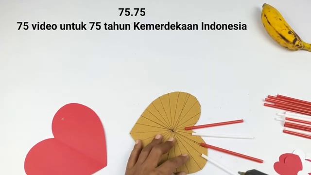 Hiasan dinding bentuk CINTA dari sedotan minuman dan kertas || HIASAN DEKORASI 17 AGUSTUS part 34 смотреть онлайн
