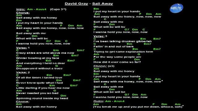 David Gray -Sail Away (Backing track) смотреть онлайн