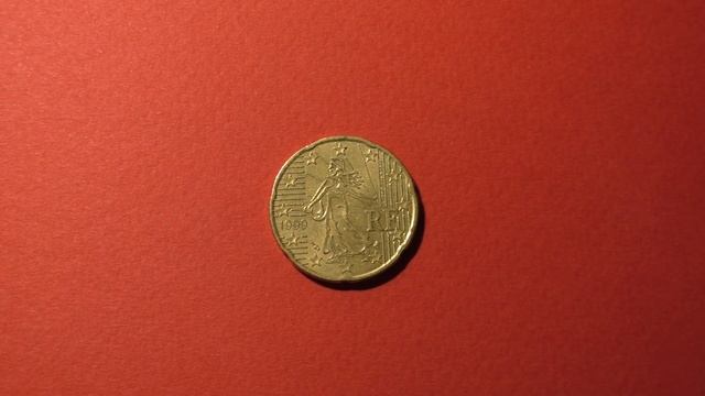 Coin. 20 Euro cent. France. 1999 смотреть онлайн