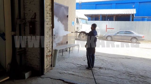 Дезинфекция горячим паром. Термическая обработка. Парогенератор. Промышленный парогенератор. ДЭНКАР. смотреть онлайн