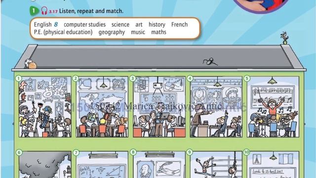 4. razred Unit 8 School Unit 8a Discover words -SCHOOL SUBJECTS, 7. May 2020 смотреть онлайн
