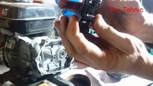 Редуктор с автоматическим сцеплением 2_1, 20мм,  для двигателя Lifan 168f за 5т.р..mp4