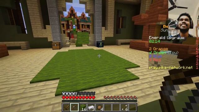 Minecraft Bedwars on Pika Network FaceCam Happy New Year 2022 смотреть онлайн