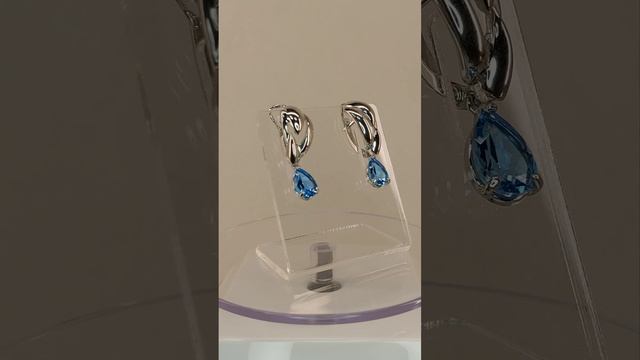 Серебряные серьги с топазом на Ozon CATALONY смотреть онлайн