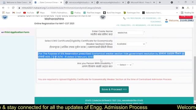 MHT-CET online application form Live Demo | How to fill CET Application online смотреть онлайн